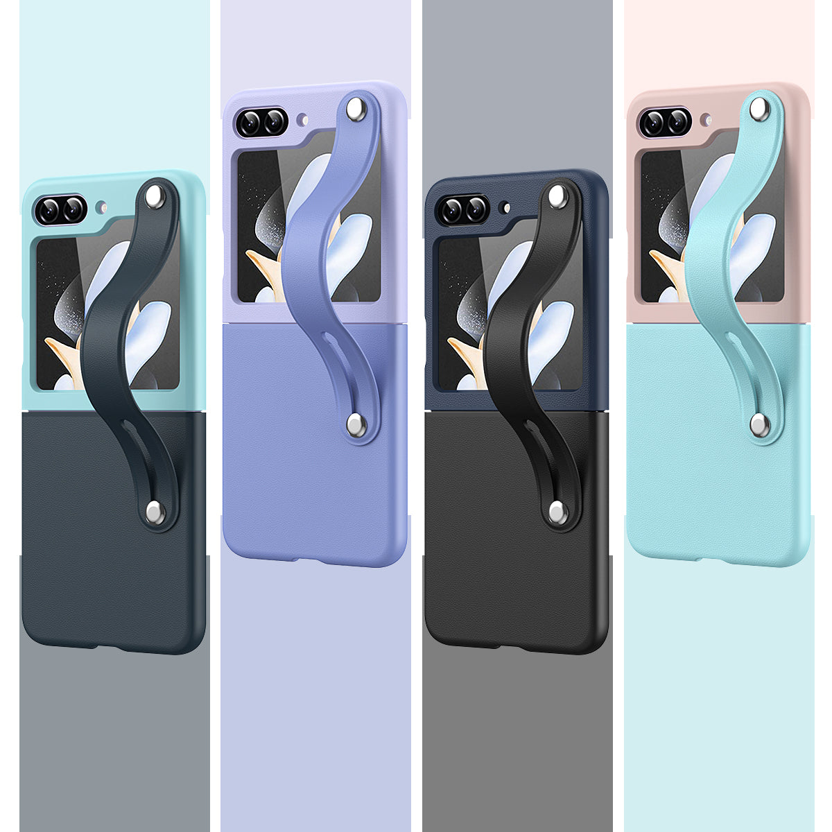 Capa Silicone Com Alça Para Samsung Galaxy Z Flip6