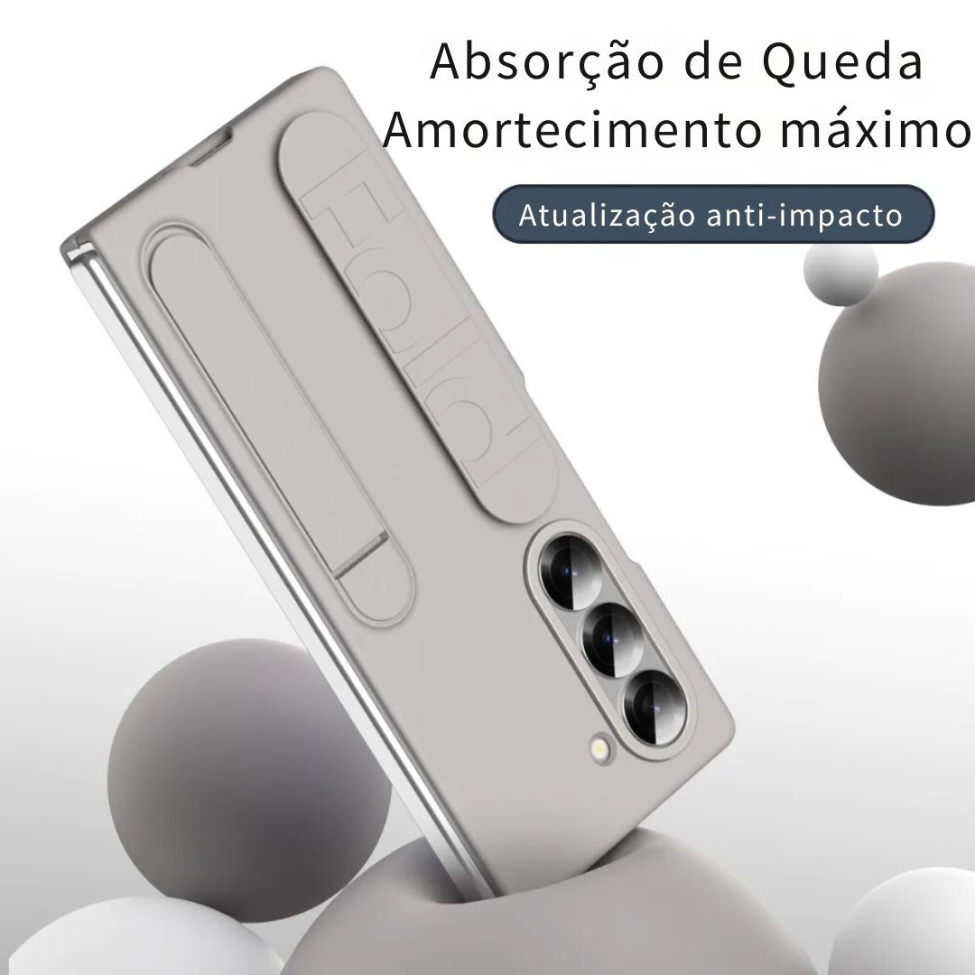 Capa Protetora para Samsung Zfold 6 com Alça e Suporte Mesa