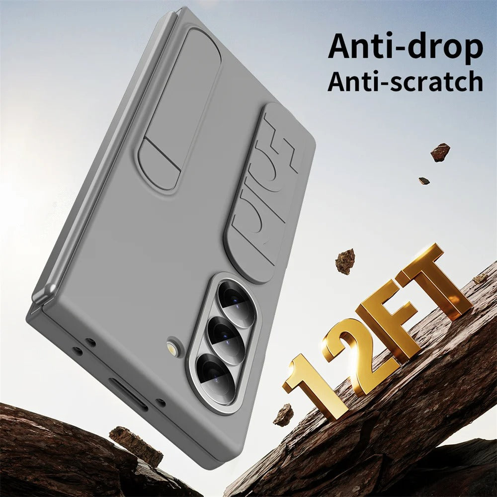 Capa Protetora para Samsung Zfold 6 com Alça e Suporte Mesa