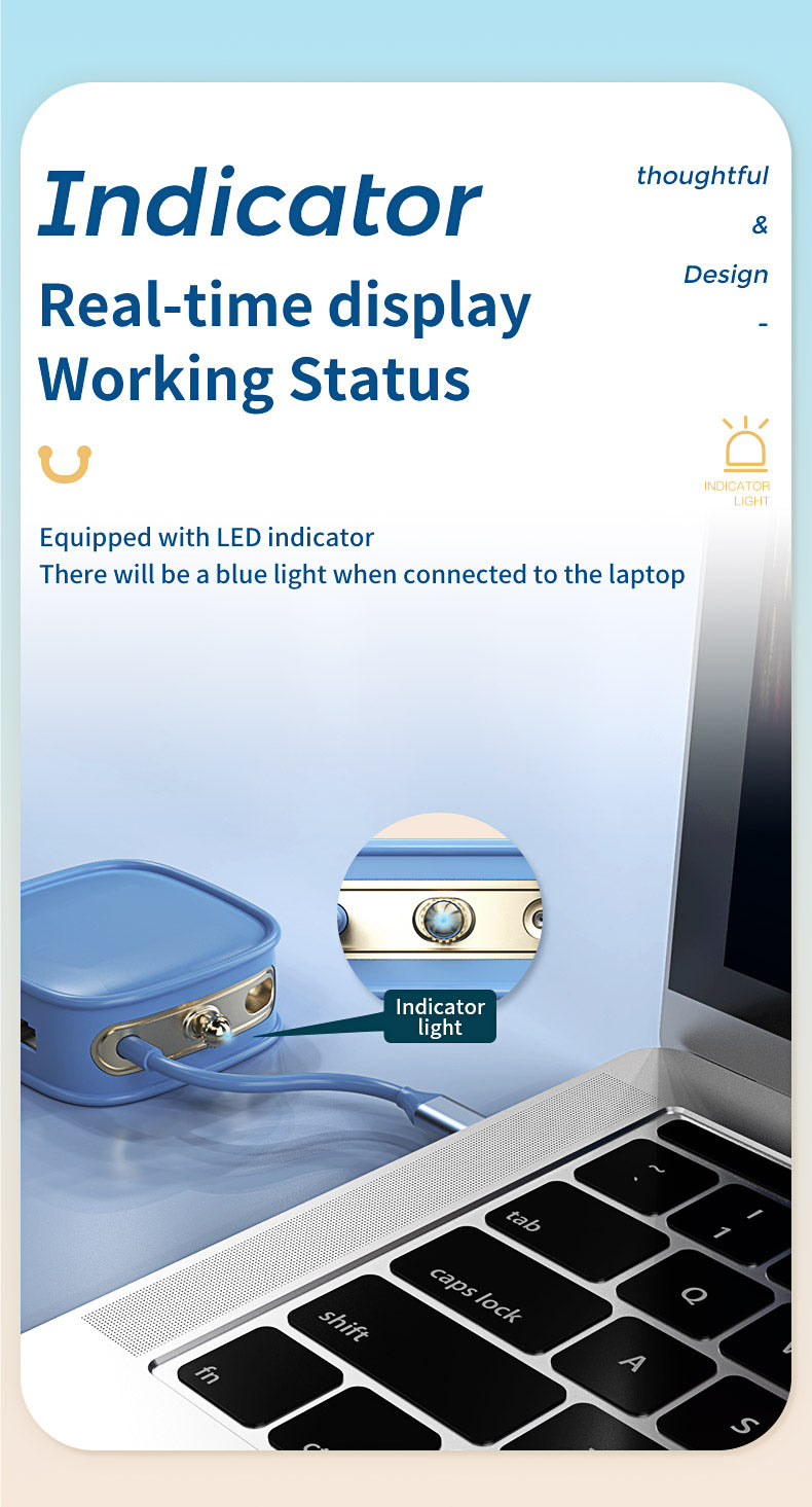 Adaptador Hub Dock USB-C 10 em 1 HDMI+RJ45+4USB+PD+TF+SD