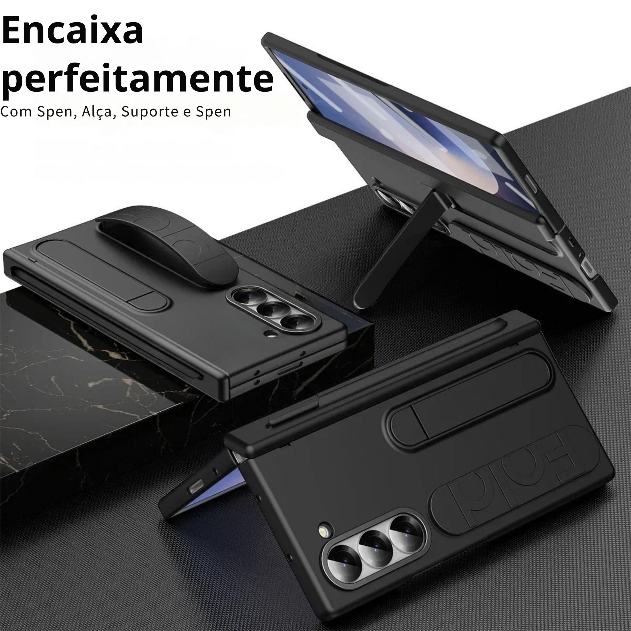 Capa Protetora Suporte Spen Alça para Samsung Galaxy Z Fold6