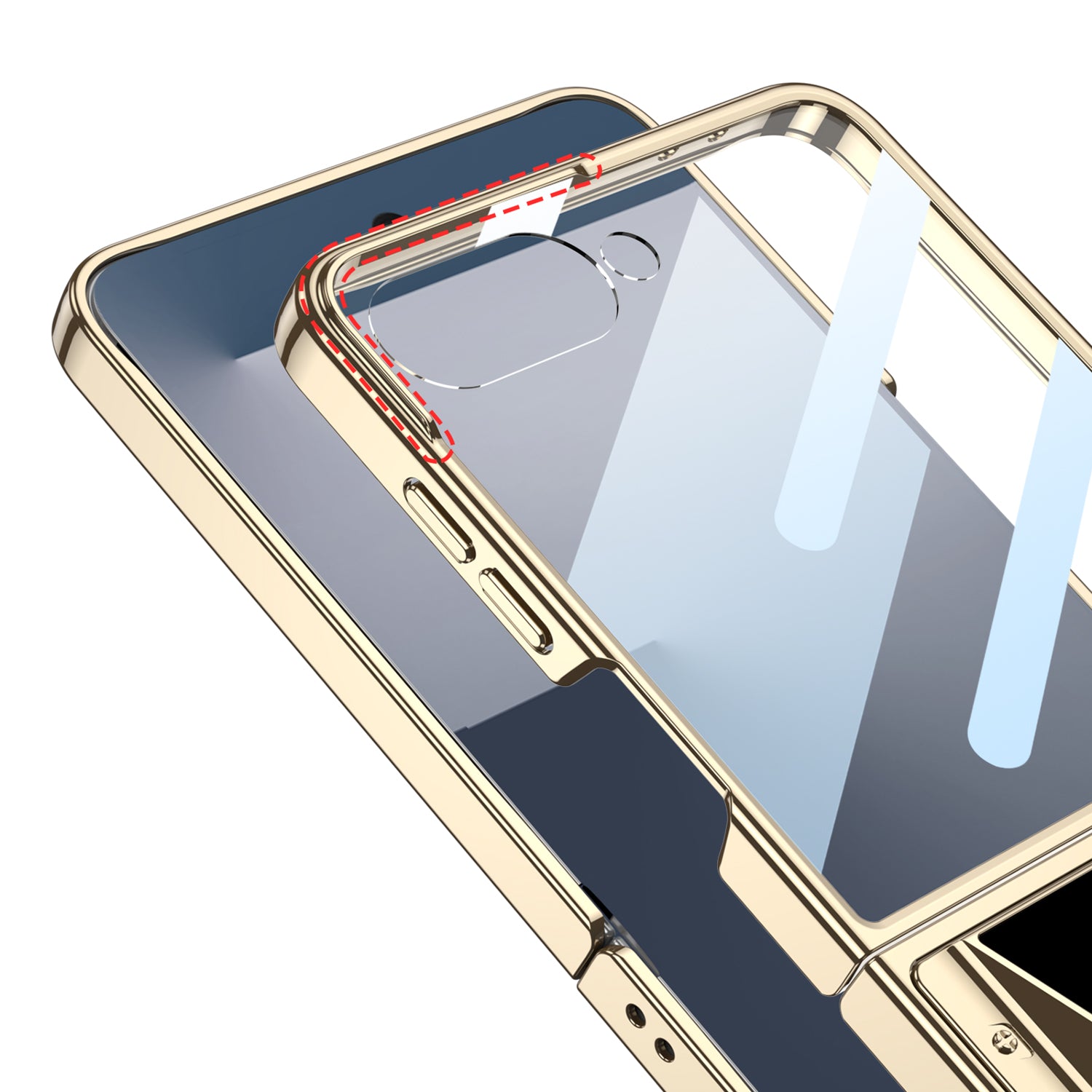 Capa Protetora Premium Película Frontal para Galaxy Zflip 7