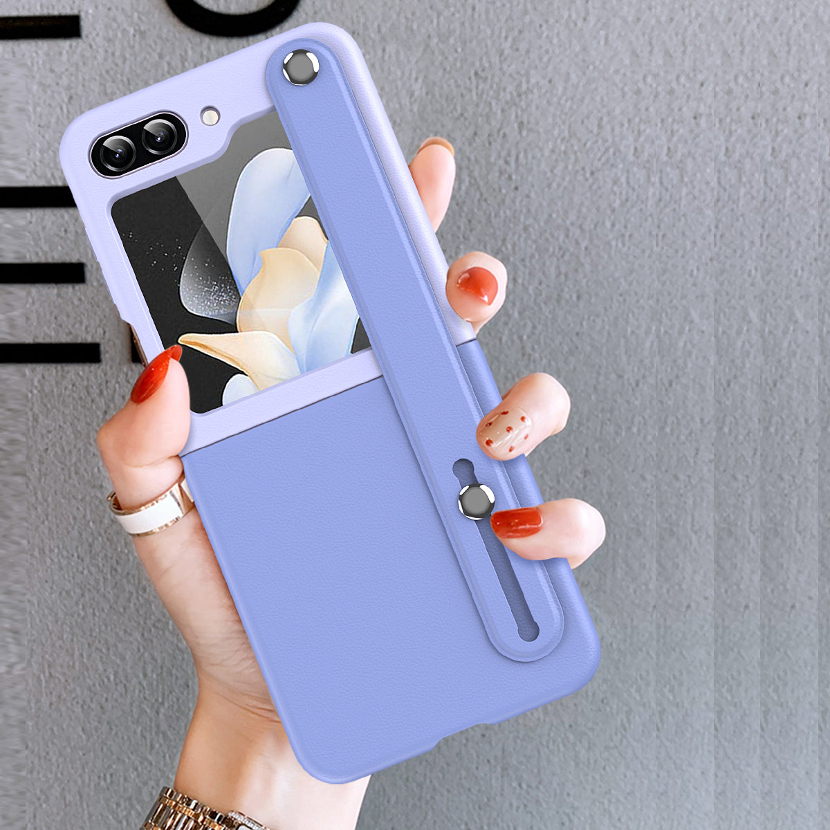 Capa Silicone Com Alça Para Samsung Galaxy Z Flip6